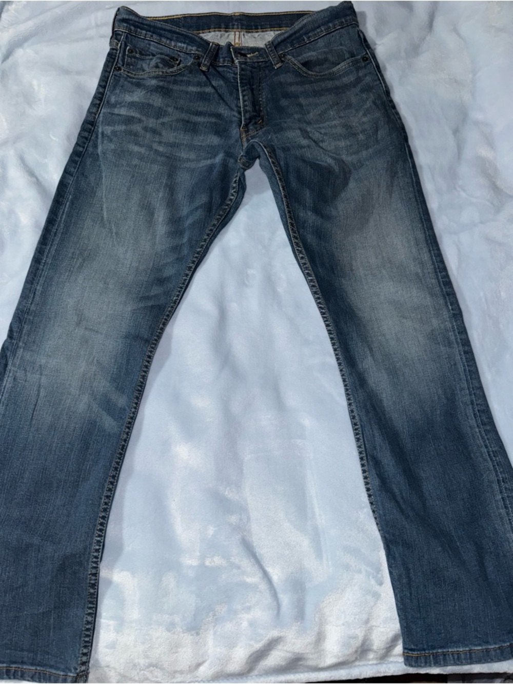 Levi's Men's Straight Leg Faded Indigo Jeans